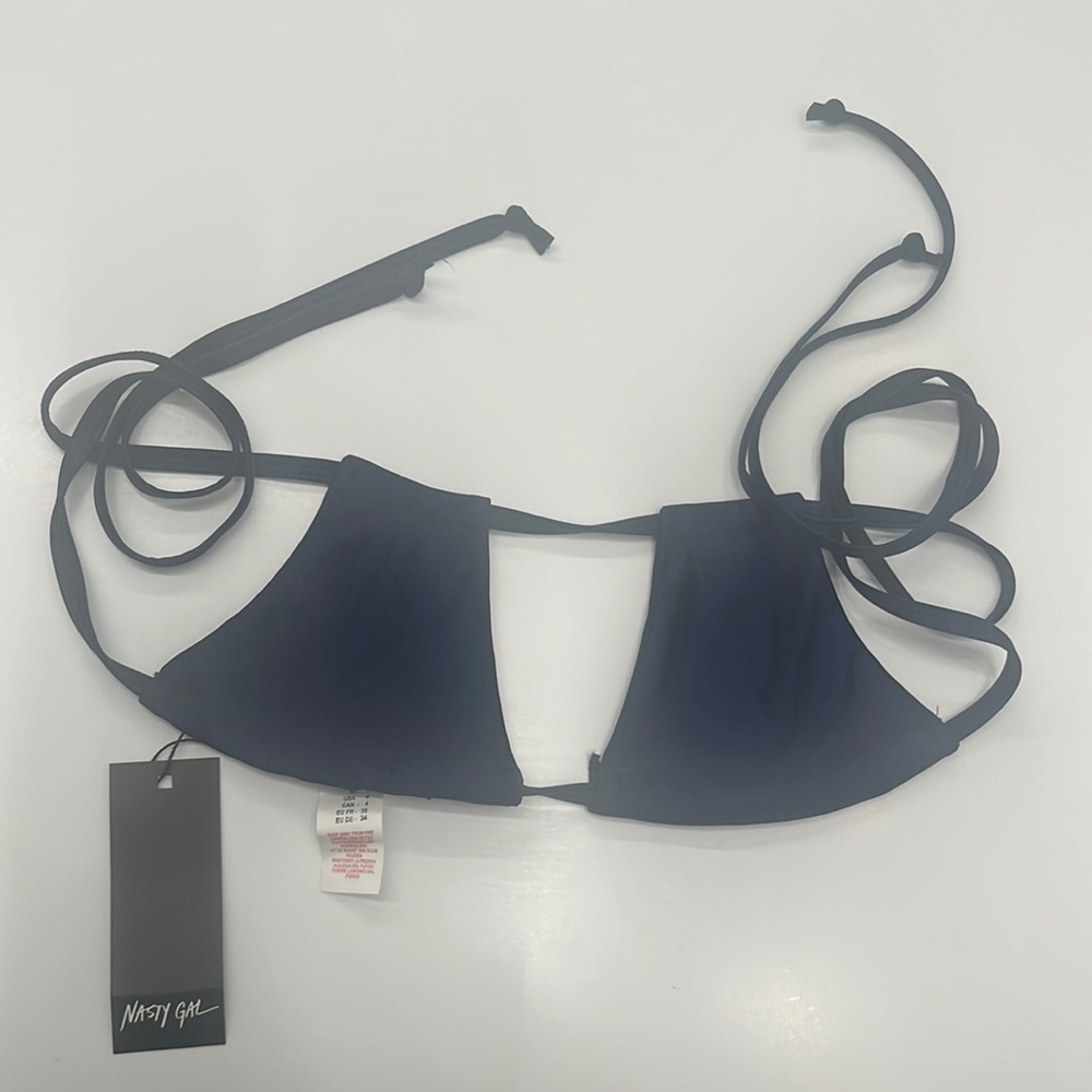 Nastygal Halter Keyhole Bikini Top